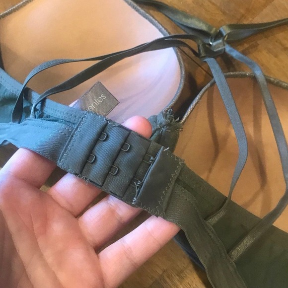 Daisy Fuentes Olive Green Lace Push Up Bra 34C - Picture 8 of 9